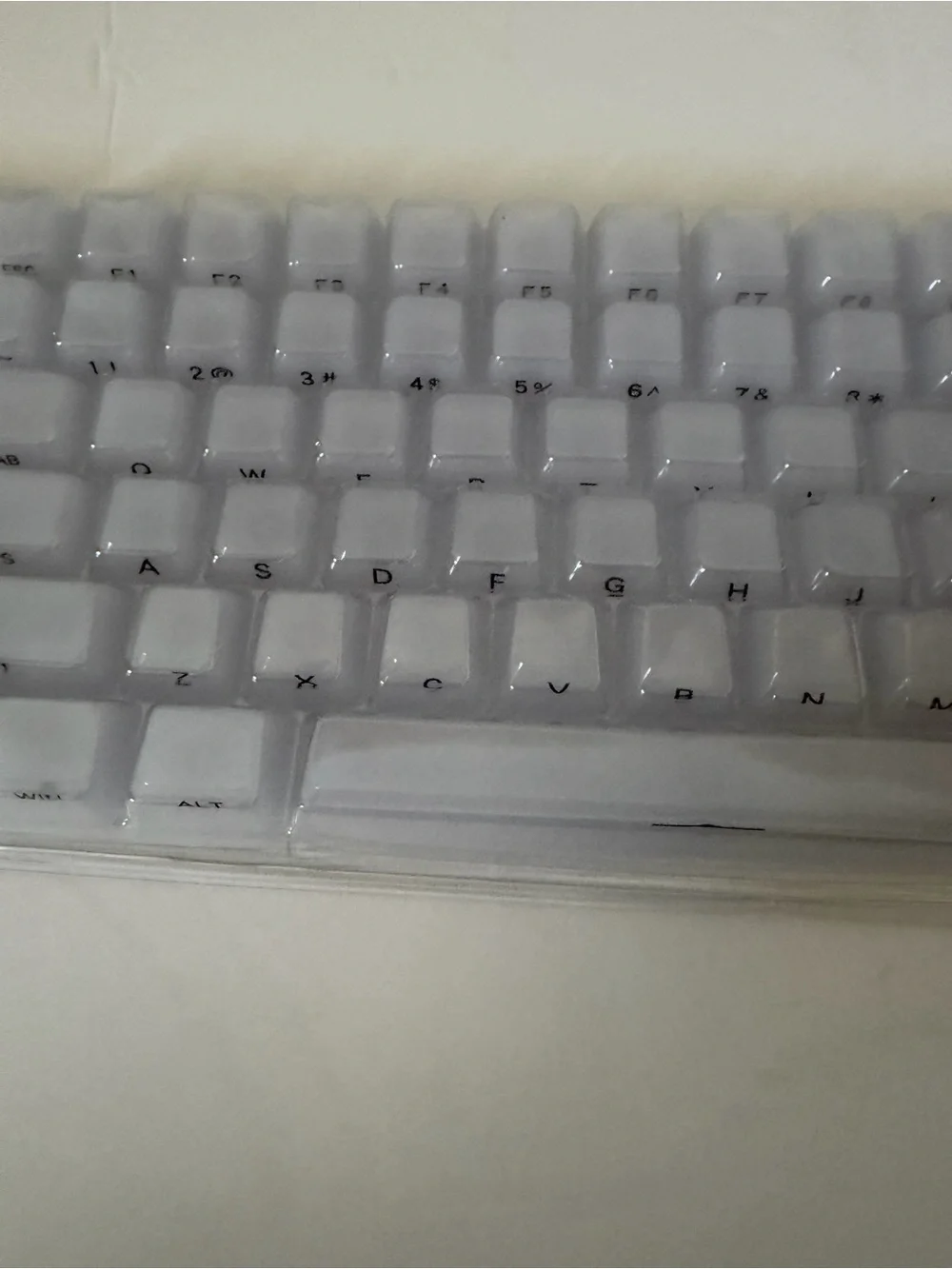 Jelly Crystal PBT Side Engraved Keycaps Mechanical Keyboard Semi Transparent